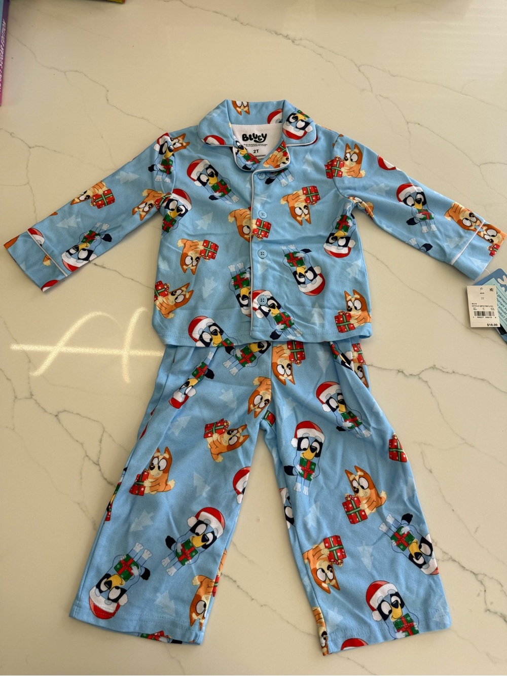 Bluey & Bingo Kids Holiday Pajama Set